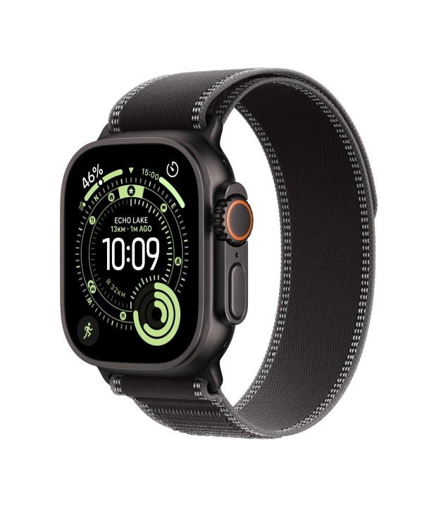 Apple Watch Ultra 3 GPS + Cellular, 49 mm, Black Titanium, Black/Charcoal Trail Loop (M/L) - 1