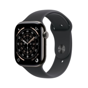 Apple Watch Series 11, Apple S10, 64GB, GPS + Cellular, 46 mm, Titanium, Black, Sport Band, M/L