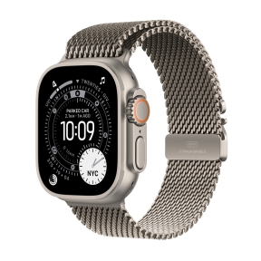 Apple Watch Ultra 3 GPS + Cellular, 49 mm, Natural Titanium, Natural Titanium Milanese Loop (M) - 1