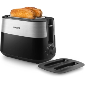 Philips Daily Collection HD2517/90 toaster 8 2 slice(s) 900 W Black, Silver