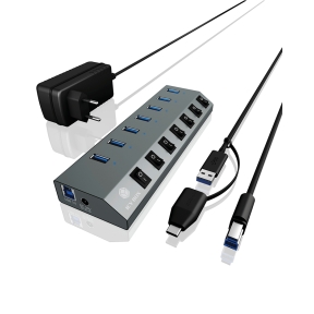 ICY BOX IB-HUB1701-C3 7-port hub