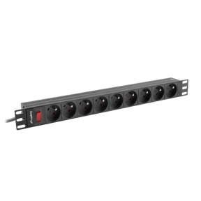 LANBERG PDU-09E-0300-BK PDU 1U 1