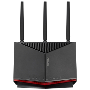Wireless Router, ASUS, 6800 Mbps, Mesh, Wi-Fi 5, Wi-Fi 6, Wi-Fi 6e, Wi-Fi 7, IEEE 802.11a, IEEE 802.11b, IEEE 802.11g, IEEE 802.11n, IEEE 802.11ac, IEEE 802.11ax, USB 2.0, 3x2.5GbE, LAN \ WAN ports 2, Number of antennas 4, RT-BE86U