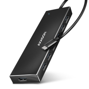 I/O HUB USB-C 7PORT FLAT/0.3M HUE-F7C AXAGON
