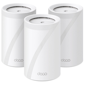Wireless Router, TP-LINK, Wireless Access Point / Router, 3-pack, 9300 Mbps, Mesh, Wi-Fi 7, USB 3.0, 4x2.5GbE, LAN \ WAN ports 4, Number of antennas 4, DECOBE65(3-PACK)
