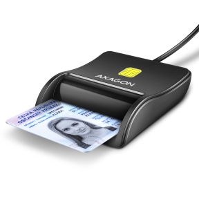 CARD READER FLAT SMARTCARD/USB2.0 1.3M CRE-SM3N AXAGON