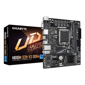 Mainboard, GIGABYTE, Intel H610, LGA1700, Micro-ATX, Memory DDR4, Memory slots 2, 1xPCI-Express 3.0 1x, 1xPCI-Express 4.0 16x, 1xM.2, 1x15pin D-sub, 1xHDMI, 2xDisplayPort, 4xUSB 2.0, 2xUSB 3.2, 1xPS/2, 1xRJ45, 3xAudio port, H610MS2HV3DDR4