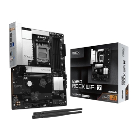 Mainboard, ASROCK, AMD B850, Socket AM5, ATX, RAM DDR5-SDRAM, 4xSlots, Wi-Fi Yes, Bluetooth Yes, B850ROCKWIFI7