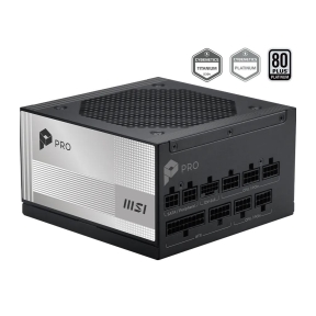 Power Supply, MSI, PRO A1000PL PCIE5, ATX, PC, 100 - 240 V, 1000 W, PROA1000PLPCIE5