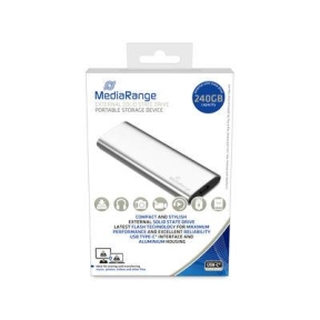External SSD, MEDIARANGE, Read speed 450 MB/s, Write speed 420 MB/s, Form factor M.2, NVMe Yes,  240 GB, MR1101