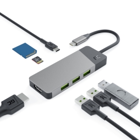 GREENCELL HUB USB-C GC Connect 3xUSB