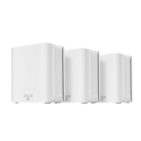 Wireless Router, ASUS, ZenWiFi BD4, Product type Mesh router, Qtty 3 pc(s), Wi-Fi band Dual-band (2.4 GHz / 5 GHz), Wi-Fi 7 (802.11be), Ethernet WAN Yes, 2xEthernet LAN (RJ-45) ports, WLAN speed 2882 Mbit/s, Internal memory 512 MB, Flash memory 128 MB, Wh