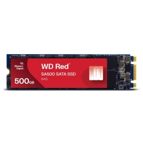 SSD, SANDISK, 350xTBW rating, MTBF 1750000 h, Read speed 560 MB/s, Write speed 530 MB/s, Serial ATA III, M.2, 500 GB, POWERED BY SANDISK, Red SA500, WDS500G1R0B