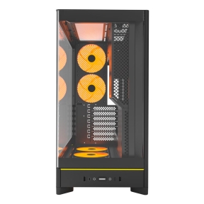 Case, MONTECH, HS02 PRO, MidiTower, Case product features Removeable HDD basket/Transparent panel, Not included, ATX, MicroATX, MiniITX, Colour Black, HS02PRO(B)