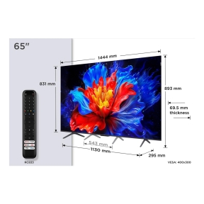 TV Set, TCL, 65 , 4K Ultra HD, 3840 x 2160 pixels, Flat, 16:9, QLED, 65P8K