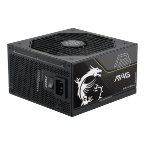 Power Supply, MSI, MAG A1000PLS PCIE5, ATX, PC, 100 - 240 V, 1000 W, MAGA1000PLSPCIE5