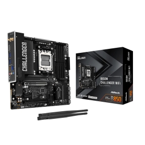 Mainboard, ASROCK, AMD B850, Socket AM5, micro ATX, RAM DDR5-SDRAM, 4xSlots, Wi-Fi Yes, Bluetooth Yes, 1xNumber of M.2 (M) slots, B850MCHALLENGERWIFI