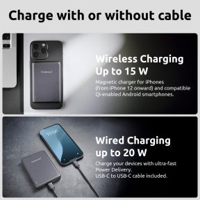 POWER BANK USB 10000MAH MAG/GREY 7344034 INTENSO