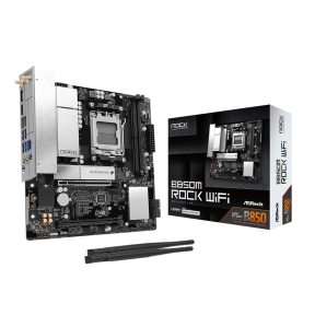 Mainboard, ASROCK, AMD B850, Socket AM5, micro ATX, RAM DDR5-SDRAM, 2xSlots, Wi-Fi Yes, Bluetooth Yes, 1xNumber of M.2 (M) slots, B850MROCKWIFI