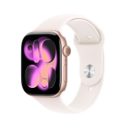 Apple Watch Series 11 GPS, 42 mm, Rose Gold Aluminium, Light Blush Sport Band (S/M)