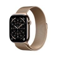 Apple Watch Series 11, Apple S10, 64GB, GPS + Cellular, 46 mm, Titanium, Gold, Milanese Loop, M/L