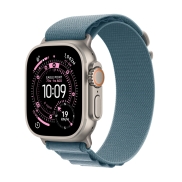Apple Watch Ultra 3 GPS + Cellular, 49 mm, Natural Titanium, Light Blue Alpine Loop (M)
