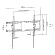 TV SET ACC WALL MOUNT 43-90/WM-90T-01 GEMBIRD