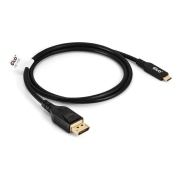 CLUB3D USB Type C Cable to DP 2.1 Bi-Directional VESA DP80 Certified Cable M/M 1m/3.28ft