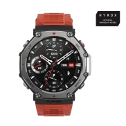 Amazfit T-Rex 3 Lava 3.81 cm (1.5") AMOLED 48.5 mm Digital 480 x 480 pixels Touchscreen Black, Stainless steel GPS (satellite)