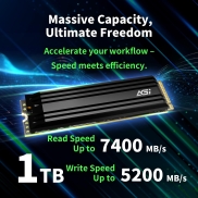 SSD, AGI, 750xTBW rating, MTBF 2000000 h, Read speed 7400 MB/s, Write speed 5200 MB/s, NVMe Yes, PCI Express 4.0, M.2, 1000 GB, AGI1T0G44AI828-CB