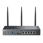 Wireless Router, TP-LINK, Omada AX3000 Gigabit VPN Router, Data speed 3000 Mbit/s, Ethernet WAN Yes, WAN connection type SFP, Ethernet LAN Yes, 4xLAN ports, USB port Yes, ER706W