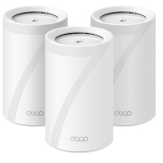 Wireless Router, TP-LINK, Wireless Access Point / Router, 3-pack, 9300 Mbps, Mesh, Wi-Fi 7, USB 3.0, 4x2.5GbE, LAN \ WAN ports 4, Number of antennas 4, DECOBE65(3-PACK)