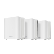 Wireless Router, ASUS, ZenWiFi BD4, Product type Mesh router, Qtty 3 pc(s), Wi-Fi band Dual-band (2.4 GHz / 5 GHz), Wi-Fi 7 (802.11be), Ethernet WAN Yes, 2xEthernet LAN (RJ-45) ports, WLAN speed 2882 Mbit/s, Internal memory 512 MB, Flash memory 128 MB, Wh