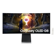 Samsung LS34DG850SUXDU computer monitor 86.4 cm (34") 3440 x 1440 pixels UltraWide Quad HD OLED Silver