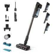 Vacuum Cleaner, PHILIPS, Dry&wet, 2-in-1 stick vacuum, Blue, Bagless, Battery,  1.7 kg, XC7163/01