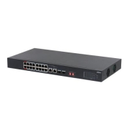 Dahua Technology PoE S3218-16ET-135 network switch Unmanaged L2 Gigabit Ethernet (10/100/1000) Power over Ethernet (PoE) 1U Black