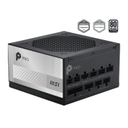 Power Supply, MSI, PRO A1000PL PCIE5, ATX, PC, 100 - 240 V, 1000 W, PROA1000PLPCIE5