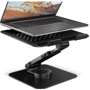 Axagon STND-LRB Aluminum stand with 360° rotation for laptops 10"–17.3". Adjustable height and angle. Black version.