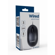 MOUSE USB OPTICAL/BLACK MUS-U-01 GEMBIRD