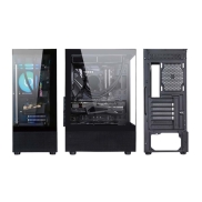 Case, GOLDEN TIGER, Supported motherboard form factors ATX/micro ATX, Black, Midi Tower, Raider DK-6, RAIDERDK6