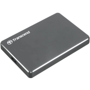 External HDD, TRANSCEND, StoreJet, 1TB, USB 3.1, Colour Iron Grey, TS1TSJ25C3N
