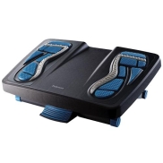 Fellowes Foot Rest Under Desk - Energizer Foot Support Ergonomic Foot Rest with 3 Height Adjustable Positions & Massage Textured Surface - Foot Rest Stool for Office & Home - Charcoal