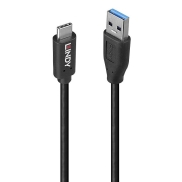 Lindy 36970 USB cable USB 3.2 Gen 2 (3.1 Gen 2) 0.5 m USB A USB C 10 Gbit/s 15 W Black