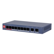 Dahua Technology CS4010-8ET2GT-110 network switch Managed L2 Gigabit Ethernet (10/100/1000) Power over Ethernet (PoE) Blue