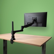 R-Go Tools Monitor arm R-Go Caparo Single, fully adjustable with gas spring, 3-9 kg load capacity, 100% circular, black