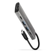 Axagon HMC-5G2 USB 10Gbps hub, 2x USB-A, 2x USB-C, HDMI 4k/60Hz, PD 100W, USB-C cable