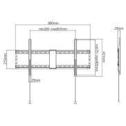 TV SET ACC WALL MOUNT 43-90/WM-90F-01 GEMBIRD