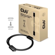 CLUB3D USB Gen2 Type C Video 4K60Hz, Data 10Gbps and 100W Charging 1Meter M/F