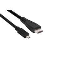 CLUB3D Micro HDMI™ to HDMI™ 2.0 4K60Hz Cable 1M / 3.28Ft