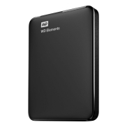 External HDD, WESTERN DIGITAL, Elements Portable, 4TB, USB 3.0, Colour Black, WDBU6Y0040BBK-WESN